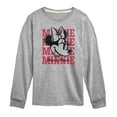 thumbnail image 1 of Disney - Minnie, Minnie, Minnie Mouse - Youth Long Sleeve Graphic T-Shirt, 1 of 5