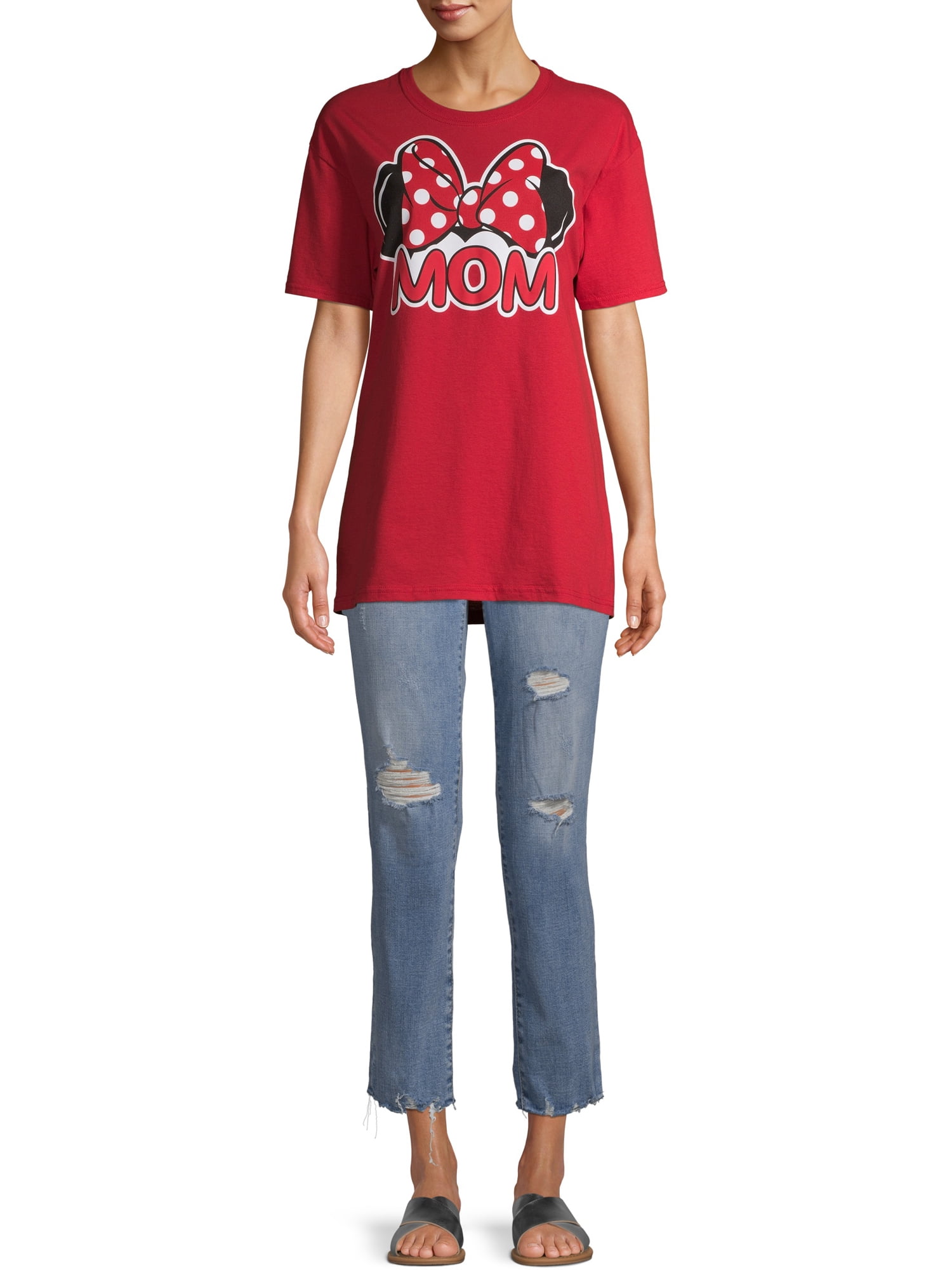 Disney Minnie Mouse Mom Adult Tee Shirt, XS-3XL (Women's)