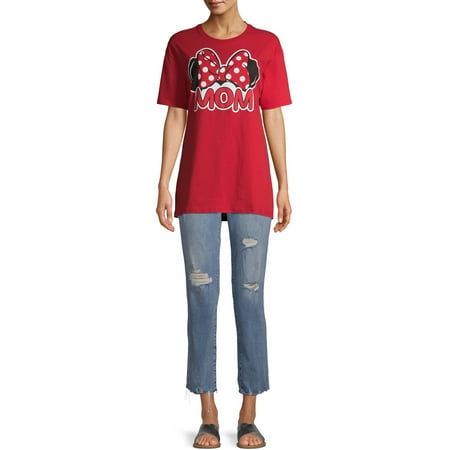 Disney Minnie Mouse Mom Adult Tee Shirt, XS-3XL (Women's)