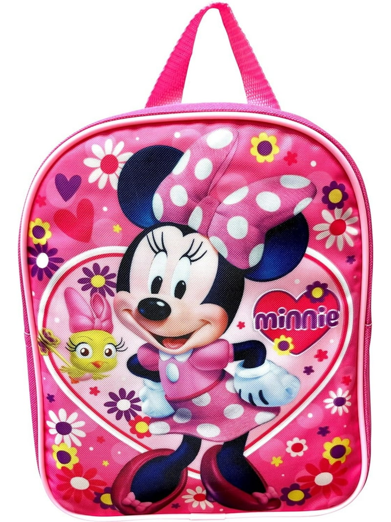 Ruz, Disney Minnie Mouse 10 inch Backpack, A25038, for ages 3+