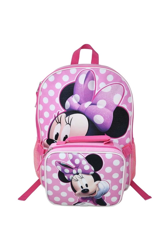 Disney Minnie Mouse 16" Backpack with Lunch Bag