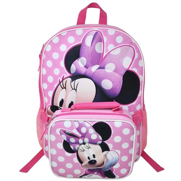 Disney Minnie Mouse 16" Backpack with Lunch Bag