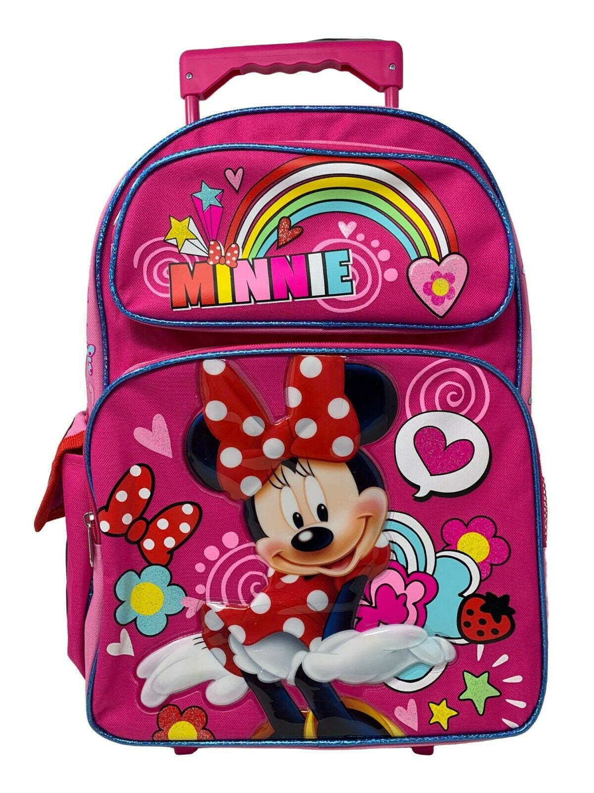 Disney Minnie Mouse 16" Pink School Rolling/Roller Backpack