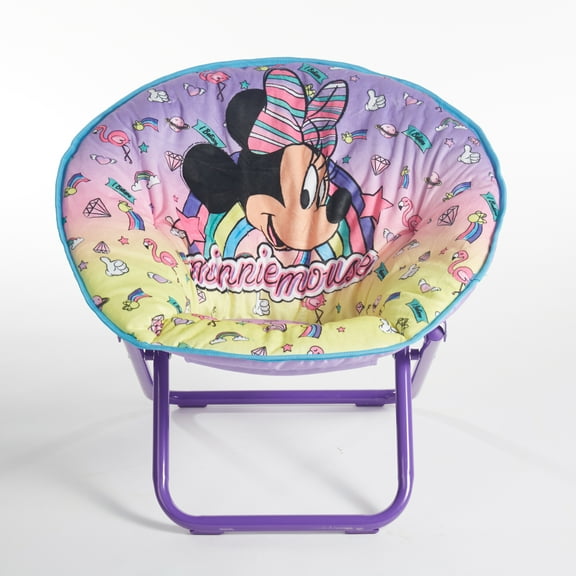 Disney Minnie Mouse 19" Toddler Saucer Chair, Pink (Set of 1)