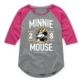thumbnail image 1 of Disney - Minnie Mouse - 1928 Classy & Sassy - Toddler & Youth Girls Raglan Graphic T-Shirt, 1 of 5