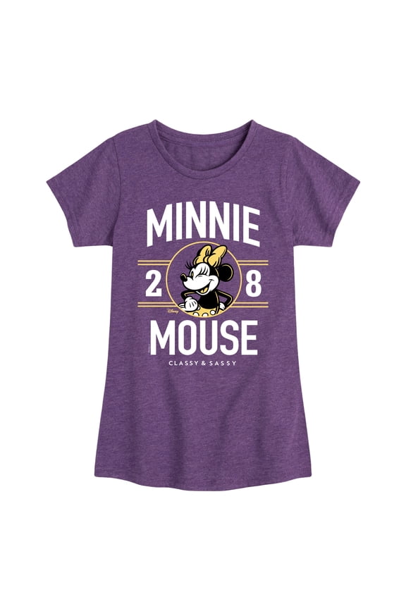 - Minnie Mouse - 1928 Classy & Sassy - Toddler & Youth Girls Short Sleeve Graphic T-Shirt