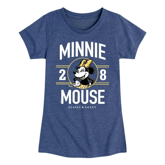 Disney - Minnie Mouse - 1928 Classy & Sassy - Toddler & Youth Girls Short Sleeve Graphic T-Shirt