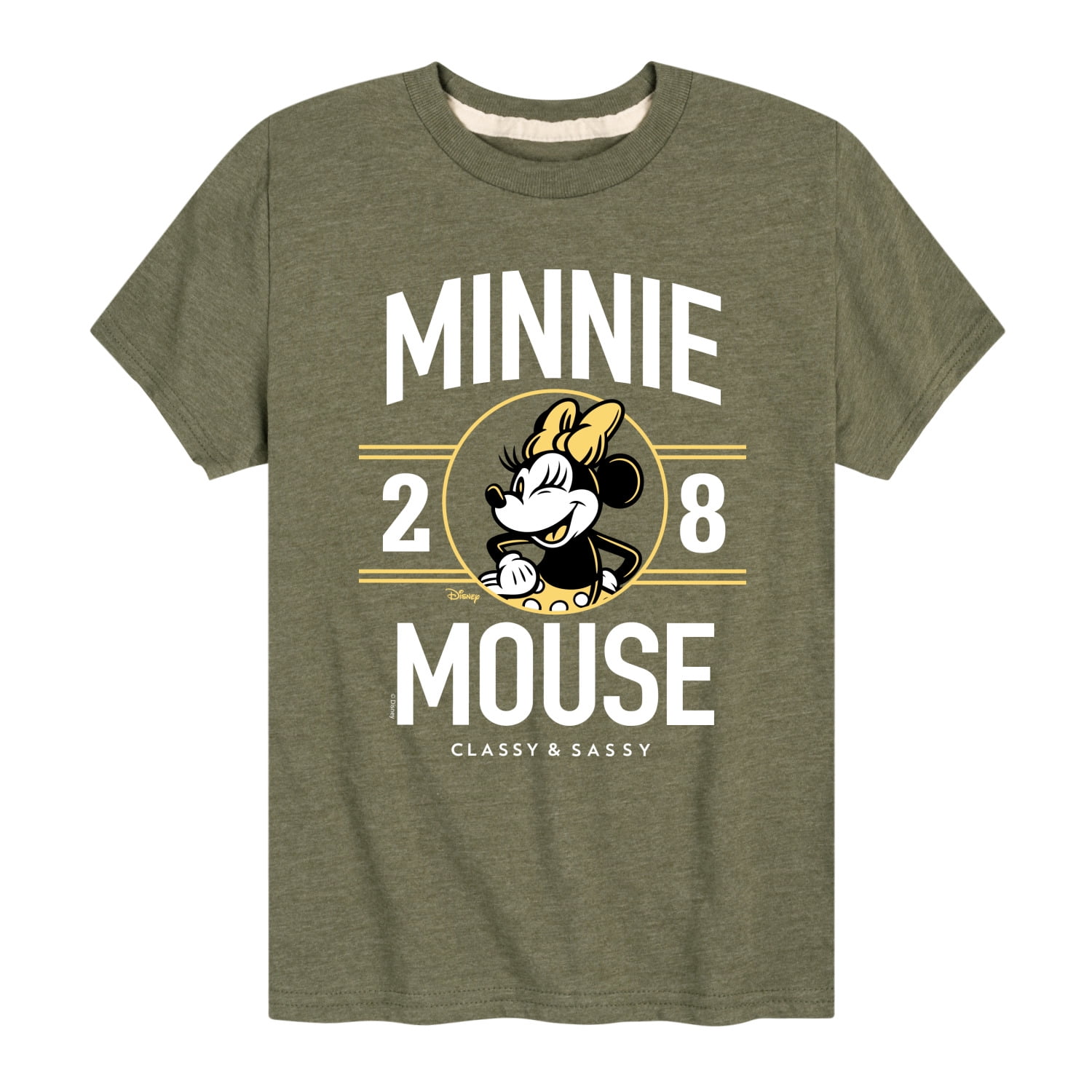 Disney Minnie Mouse 1928 Classy Sassy Youth Short Sleeve Graphic T Shirt Walmart