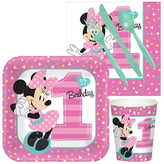 Disney Minnie Mouse 1st Birthday Snack Pack 24