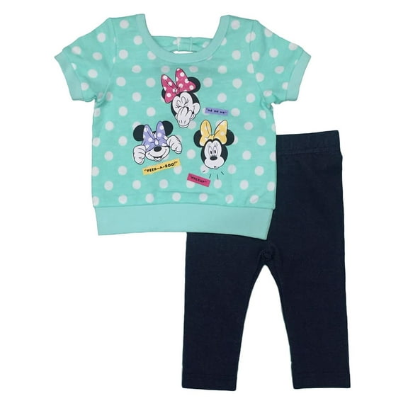 Disney Minnie Mouse 2 Piece Jeggings Set (Baby Girls)