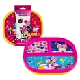 thumbnail image 1 of Disney Minnie Mouse 2-Sided Plate - Dishwasher Safe Toddler Plate, 1 of 1