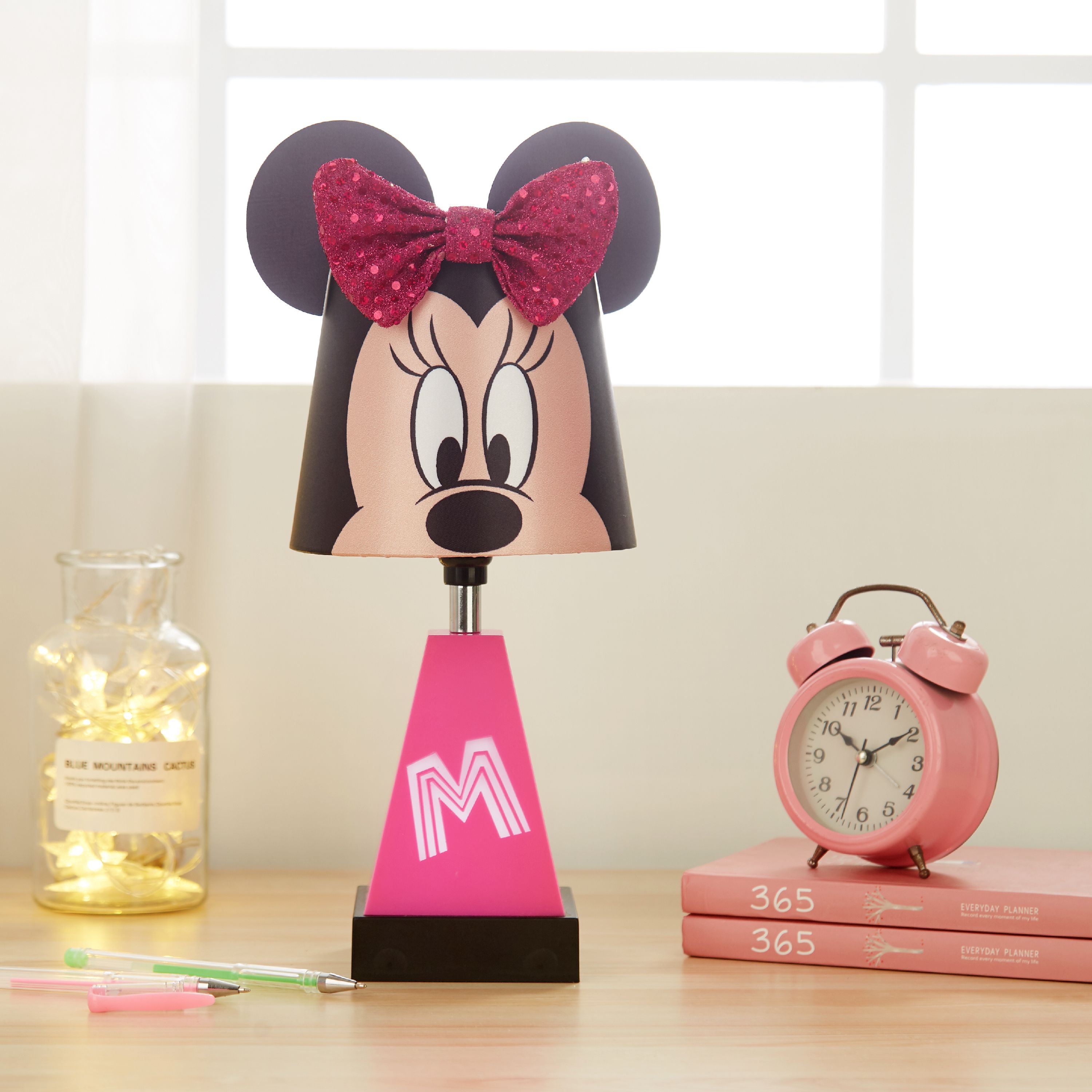 Disney Minnie Mouse 2-in-1 Kids Room Lamp with Night Light, Plastic, for Kids' room - image 1 of 5