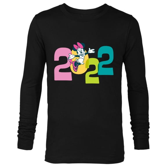 Disney Minnie Mouse 2022 New Year’s Eve - Long Sleeve T-Shirt for Men – Customized-Black