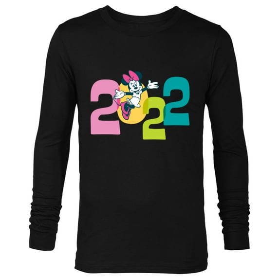 Disney Minnie Mouse 2022 New Year’s Eve - Long Sleeve T-Shirt for Men – Customized-Black