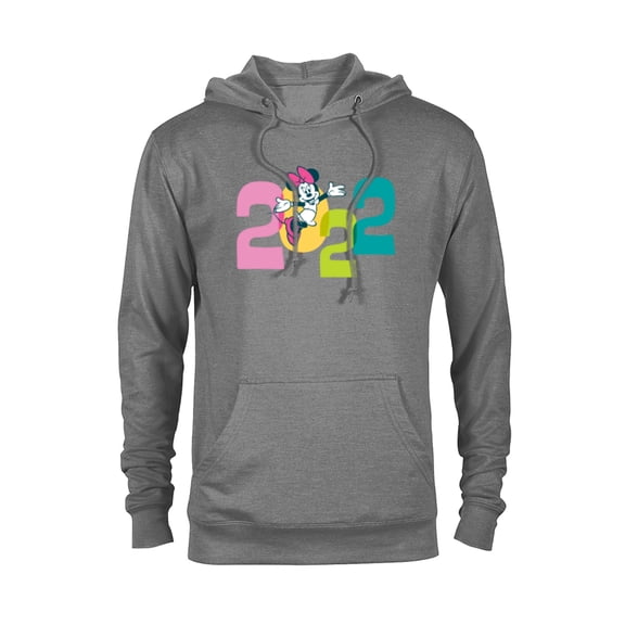 Disney Minnie Mouse 2022 New Year’s Eve - Pullover Hoodie for Adults – Customized-Graphite Heather