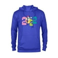 thumbnail image 1 of Disney Minnie Mouse 2022 New Year’s Eve - Pullover Hoodie for Adults – Customized-Royal Heather, 1 of 5