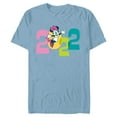 thumbnail image 1 of Disney Minnie Mouse 2022 New Year’s Eve - Short Sleeve Blended T-Shirt for Adults – Customized-Ocean Blue, 1 of 5