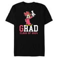 thumbnail image 1 of Disney Minnie Mouse 2024 Graduation Class of ’24 Rad Grad - Short Sleeve Blended T-Shirt for Adults - Customized-Black, 1 of 5