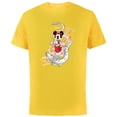 thumbnail image 1 of Disney Minnie Mouse 2024 Lunar New Year of the Dragon - Short Sleeve Cotton T-Shirt for Adults - Customized-Yellow, 1 of 5