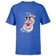 thumbnail image 1 of Disney Minnie Mouse 2024 Lunar New Year of the Dragon - Short Sleeve T-Shirt for Kids - Customized-Royal, 1 of 5