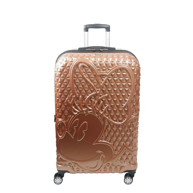 Disney Minnie Mouse Rose Gold Rolling Luggage FUL Disney Mickey