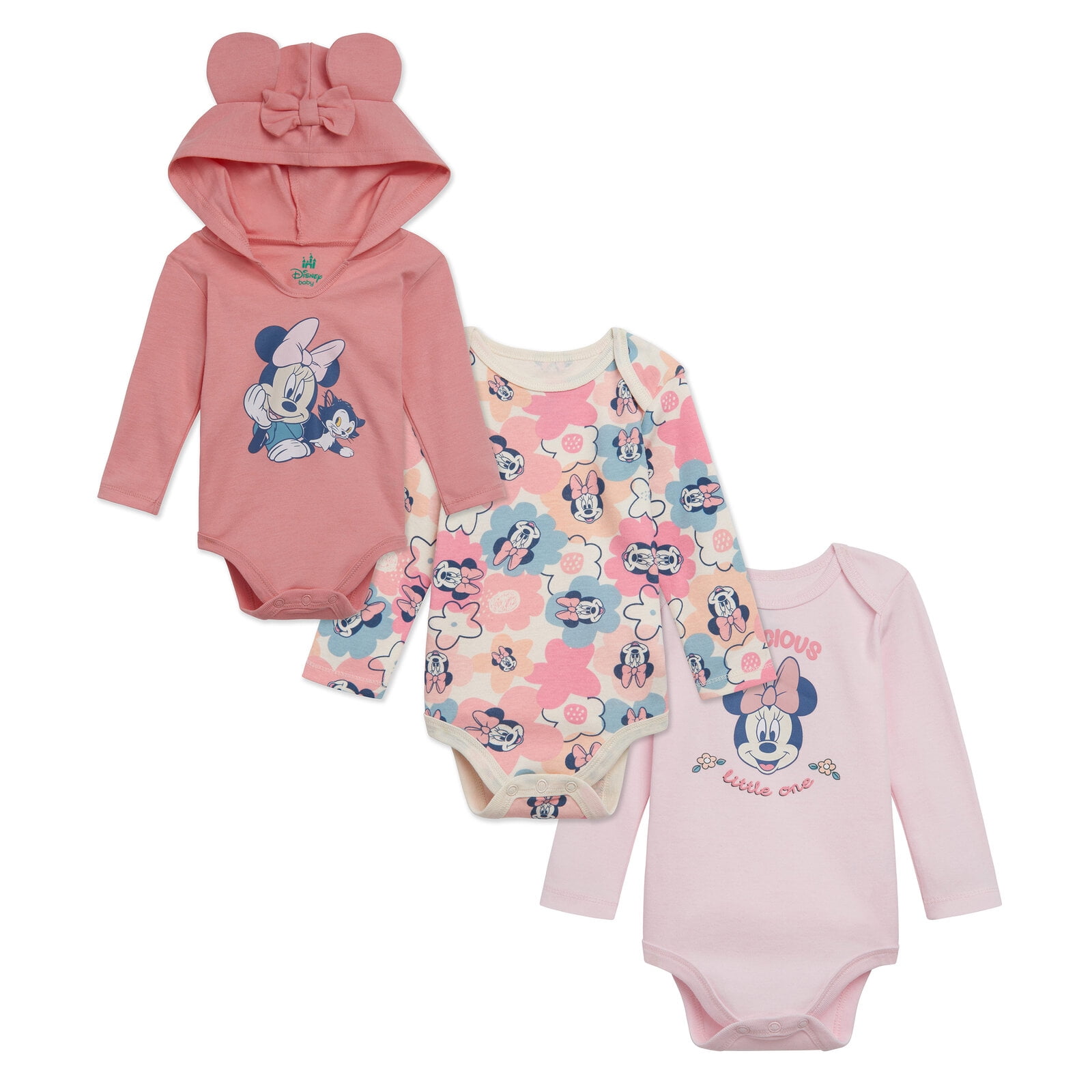 Disney Minnie Mouse 3 Pack Cosplay Bodysuits Newborn to Infant
