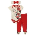 thumbnail image 1 of Disney Minnie Mouse 3 Piece Bodysuit and Pants Layette Set (Baby Girls), 1 of 4