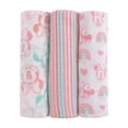 thumbnail image 1 of Disney Minnie Mouse 3 Piece Muslin Swaddle Baby Blankets, 1 of 9