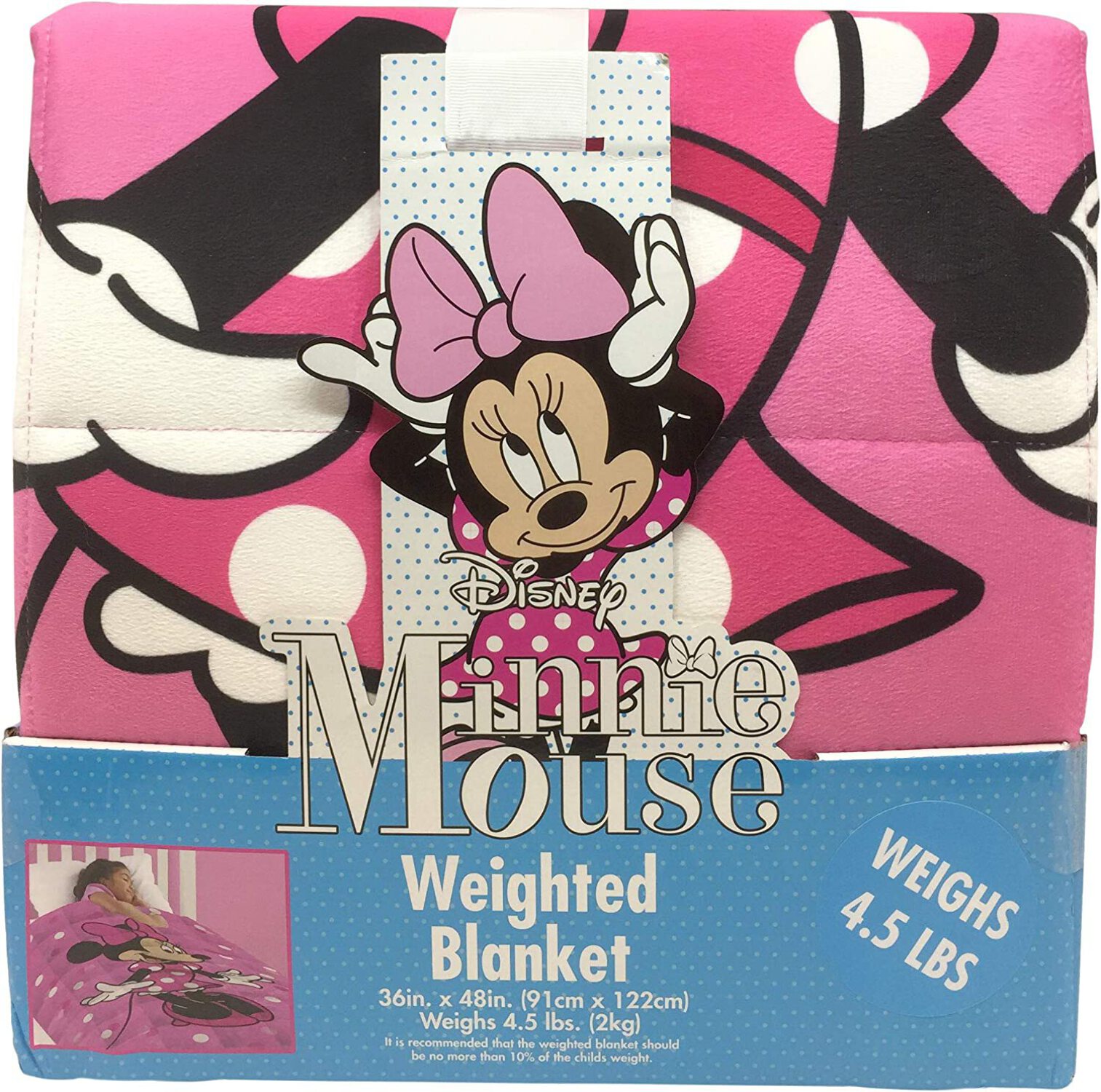 Disney Minnie Mouse 4.5 Pounds Weighted Blanket - image 1 of 3