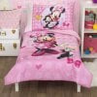 Disney Minnie Mouse Pink Microfiber Toddler Bedding Set