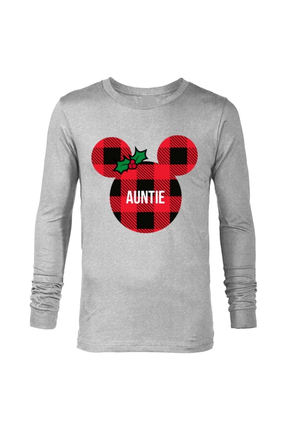Minnie Mouse AUNTIE Holiday Family - Long Sleeve T-Shirt for Men - Customized-Athletic Heather