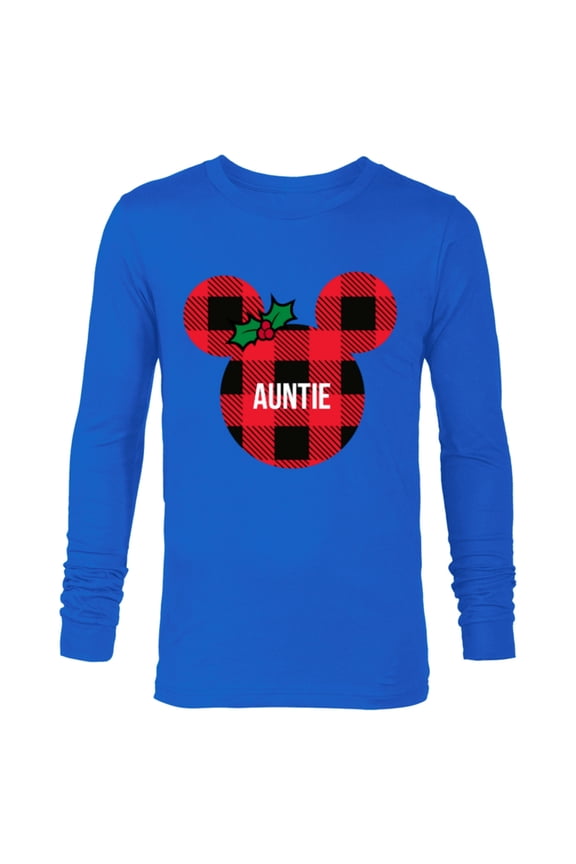 Minnie Mouse AUNTIE Holiday Family - Long Sleeve T-Shirt for Men - Customized-Navy