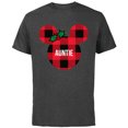 thumbnail image 1 of Disney Minnie Mouse AUNTIE Holiday Family - Short Sleeve Cotton T-Shirt for Adults - Customized-Charcoal, 1 of 5