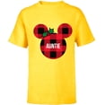 thumbnail image 1 of Disney Minnie Mouse AUNTIE Holiday Family - Short Sleeve T-Shirt for Kids - Customized-Yellow, 1 of 5