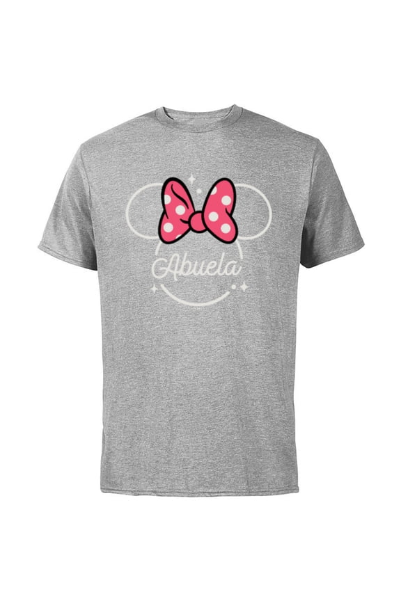 Minnie Mouse Abuela Head Icon Magic Día de la Madre - Short Sleeve Cotton T-Shirt for Adults - Customized-Athletic Heather