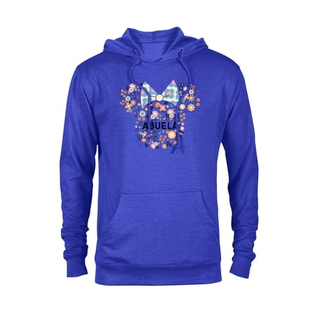 Disney Minnie Mouse Abuela Icon Flowers Día de la Madre - Pullover Hoodie for Adults - Customized-Navy