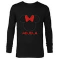 thumbnail image 1 of Disney Minnie Mouse Abuela Red Bow Family Día de la Madre - Long Sleeve T-Shirt for Men - Customized-Black, 1 of 5
