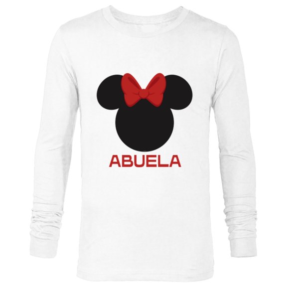 Disney Minnie Mouse Abuela Red Bow Family Día de la Madre - Long Sleeve T-Shirt for Men - Customized-White