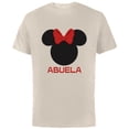 thumbnail image 1 of Disney Minnie Mouse Abuela Red Bow Family Día de la Madre - Short Sleeve Cotton T-Shirt for Adults - Customized-Natural, 1 of 5