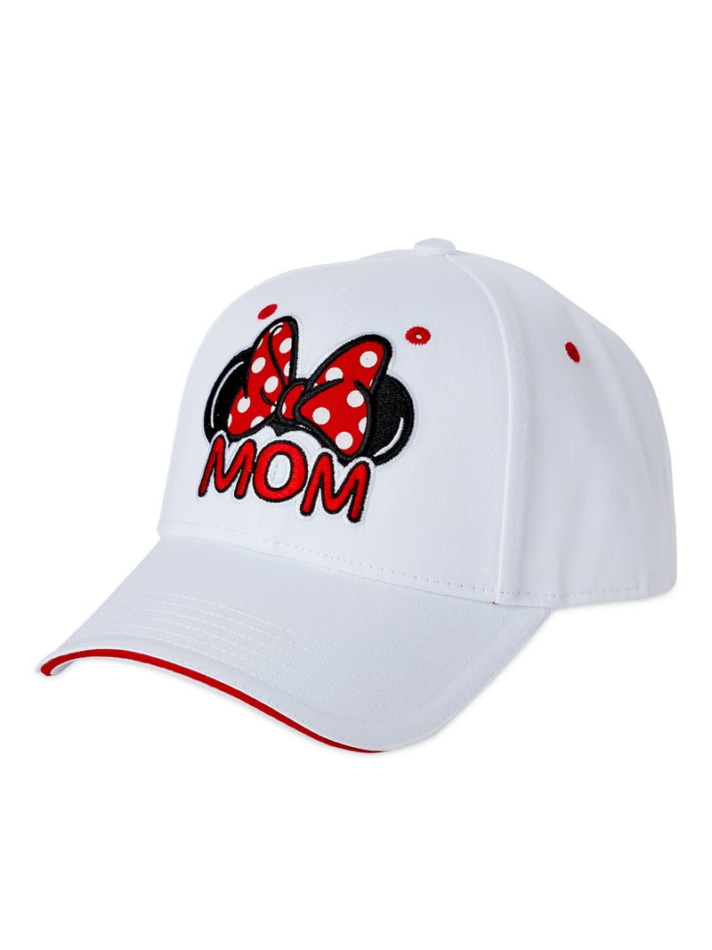 Disney Minnie Mouse Mom Baseball Cap White Back Closure
