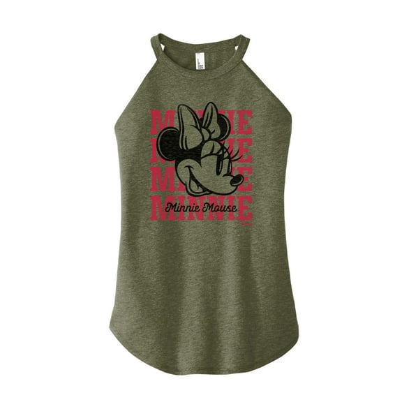 Disney - Minnie Mouse - All About Minnie - Juniors High Neck Tank Top