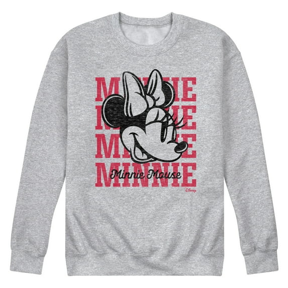 Disney - Minnie Mouse - All About Minnie - Men's Crew Neck Fleece Pullover