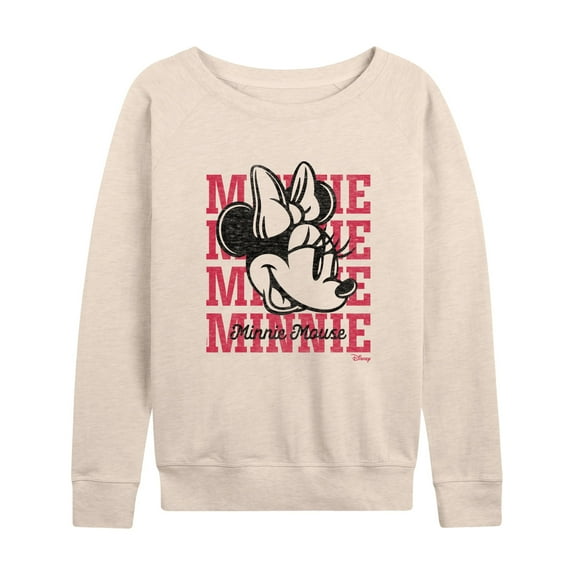 Disney - Minnie Mouse - All About Minnie - Women's Lightweight French Terry Long Sleeve Shirt