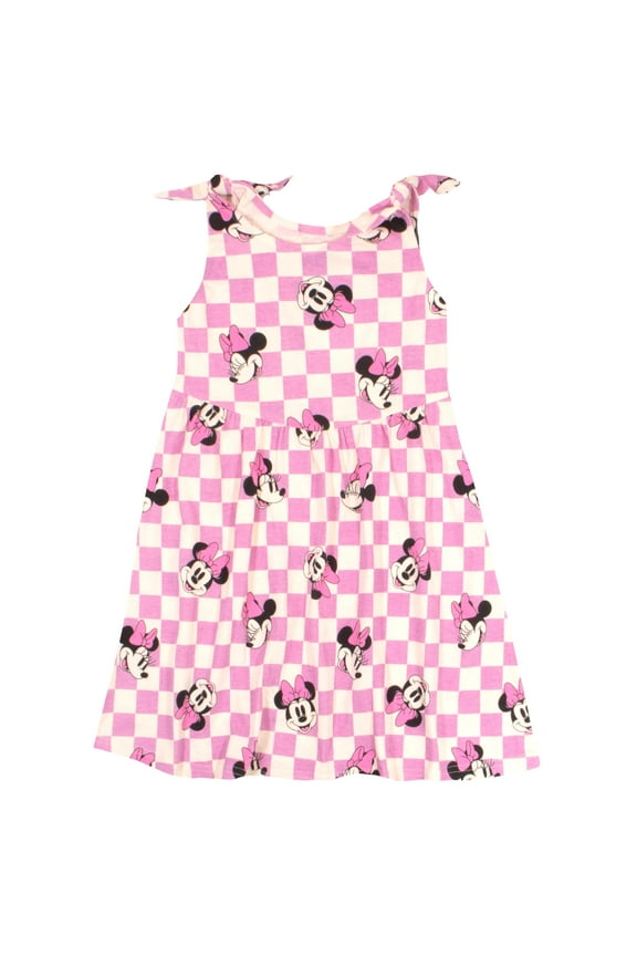 Minnie Mouse All Over Print Girls Dress Minnie Mouse Girls Dresses Minnie Mouse Dresses for Girls (Size 4-16)