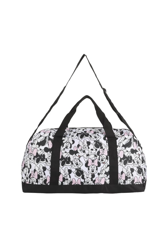 Disney Minnie Mouse All-Over Print White 21" Packable Duffel