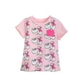 thumbnail image 1 of Disney Minnie Mouse Allover T-Shirt for Girls - Pink  (Small Size 5/6), 1 of 1