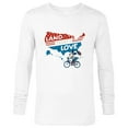 thumbnail image 1 of Disney Minnie Mouse America Land That I Love 4th of July - Long Sleeve T-Shirt for Men - Customized-White, 1 of 5