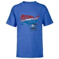 thumbnail image 1 of Disney Minnie Mouse America Land That I Love 4th of July - Short Sleeve T-Shirt for Kids - Customized-Royal, 1 of 5