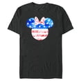 thumbnail image 1 of Disney Minnie Mouse American Flag Tie Dye - Short Sleeve Blended T-Shirt for Adults - Customized-Dark Heather, 1 of 5