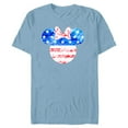 thumbnail image 1 of Disney Minnie Mouse American Flag Tie Dye - Short Sleeve Blended T-Shirt for Adults - Customized-Ocean Blue, 1 of 5